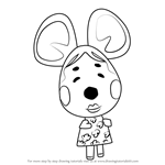 How to Draw Greta from Animal Crossing