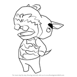 How to Draw Harry from Animal Crossing