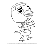 How to Draw Jacques from Animal Crossing