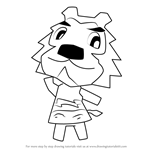 How to Draw Jubei from Animal Crossing