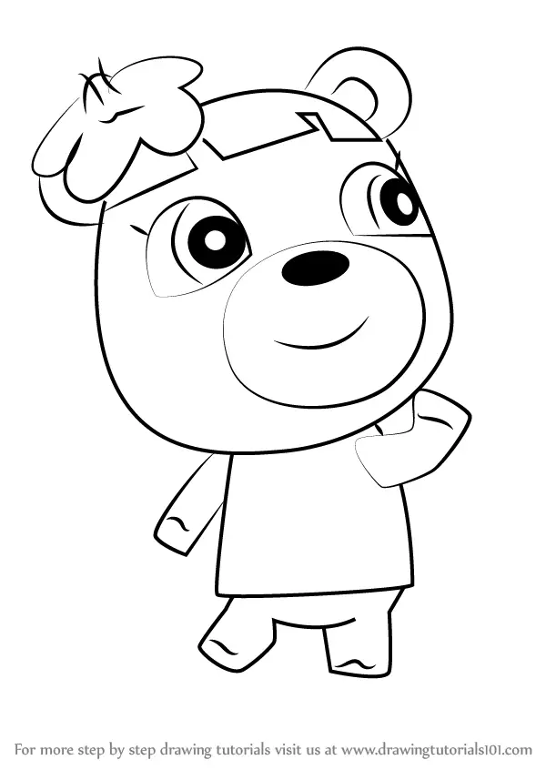 Step by Step How to Draw June from Animal Crossing ...