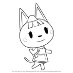 How to Draw Katie from Animal Crossing