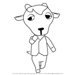 How to Draw Kidd from Animal Crossing