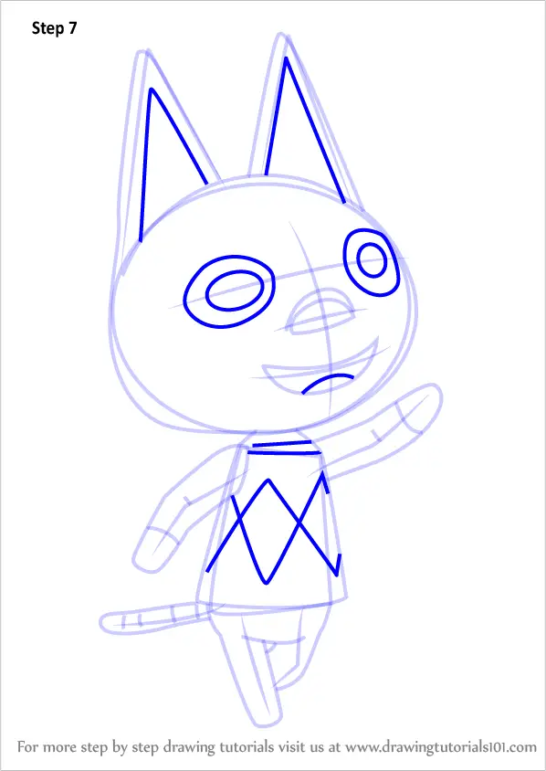 Learn How to Draw Kiki from Animal Crossing (Animal Crossing) Step by