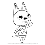 How to Draw Kiki from Animal Crossing