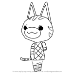 How to Draw Lolly from Animal Crossing