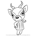 How to Draw Lopez from Animal Crossing