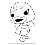 How to Draw Mallary from Animal Crossing
