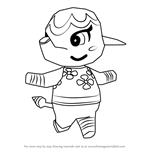 How to Draw Margie from Animal Crossing