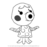 How to Draw Marina from Animal Crossing