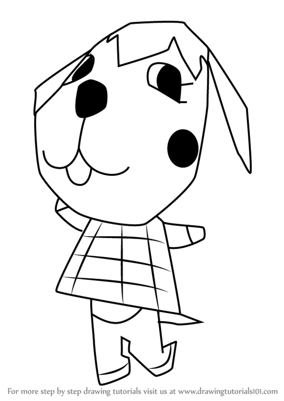 Learn How to Draw Megumi from Animal Crossing (Animal Crossing) Step by ...