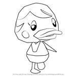How to Draw Miranda from Animal Crossing