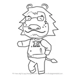 How to Draw Mott from Animal Crossing