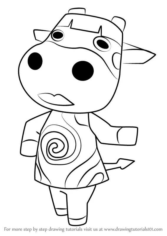 Step by Step How to Draw Naomi from Animal Crossing ...