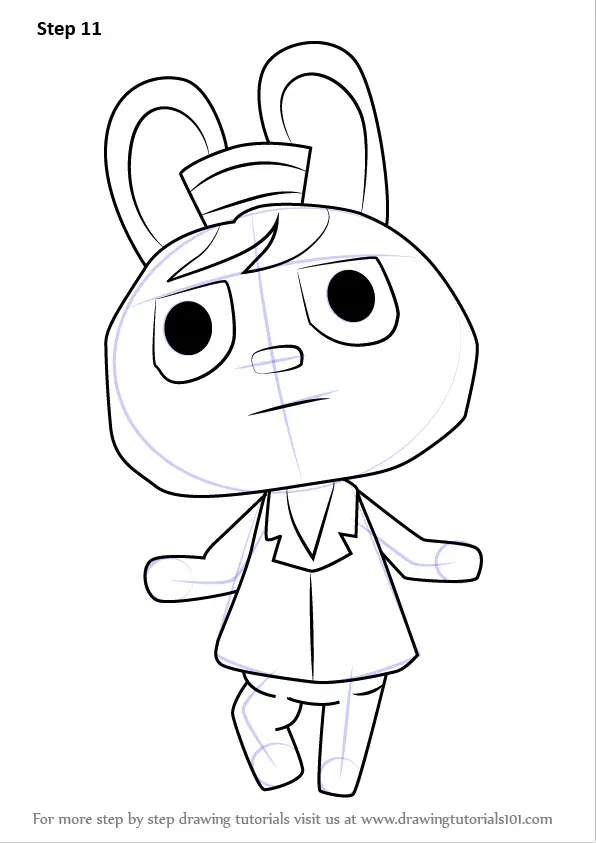 Step by Step How to Draw O'Hare from Animal Crossing ...