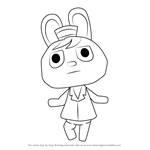 How to Draw O'Hare from Animal Crossing