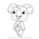How to Draw Ozzie from Animal Crossing