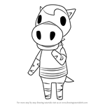 How to Draw Papi from Animal Crossing