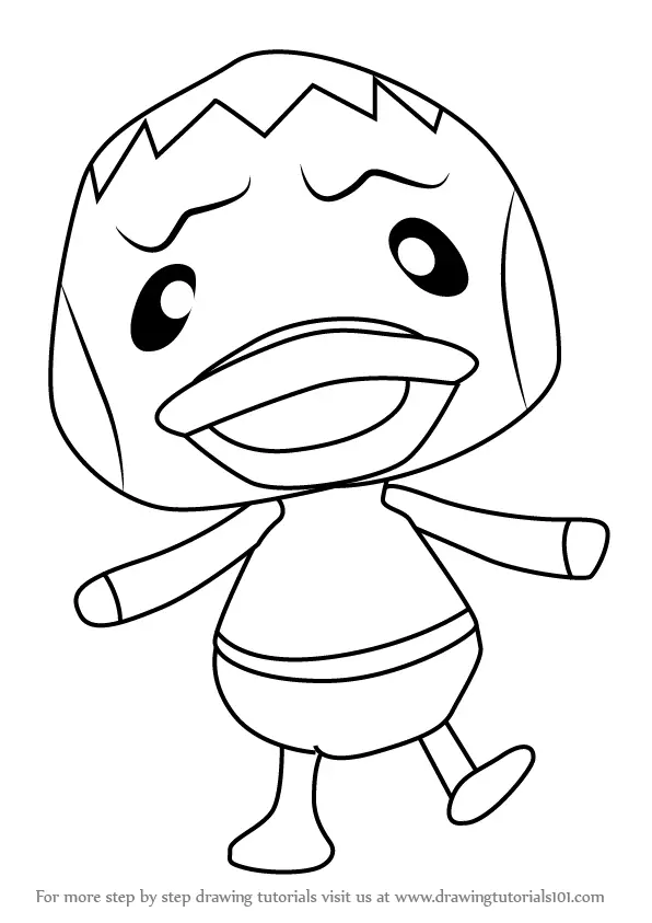 Learn How to Draw Pate from Animal Crossing (Animal Crossing) Step by ...