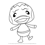 How to Draw Pate from Animal Crossing