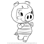 How to Draw Peggy from Animal Crossing