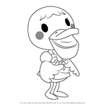 How to Draw Pelly from Animal Crossing