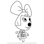 How to Draw Penelope from Animal Crossing