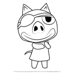 How to Draw Pigleg from Animal Crossing