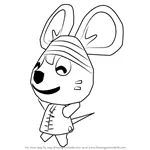 How to Draw Rod from Animal Crossing