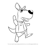 How to Draw Rooney from Animal Crossing