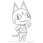How to Draw Rover from Animal Crossing