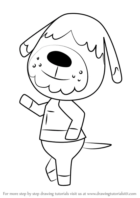 Learn How to Draw Shep from Animal Crossing (Animal Crossing) Step by ...