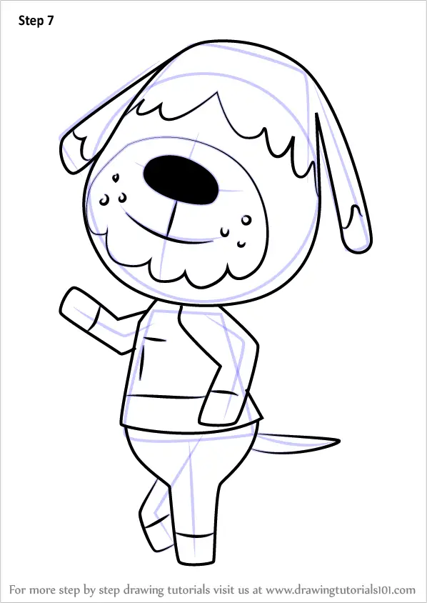 Step by Step How to Draw Shep from Animal Crossing : 