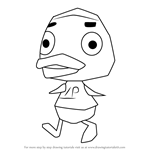 How to Draw Shinabiru from Animal Crossing
