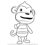 How to Draw Simon from Animal Crossing
