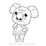 How to Draw Sydney from Animal Crossing