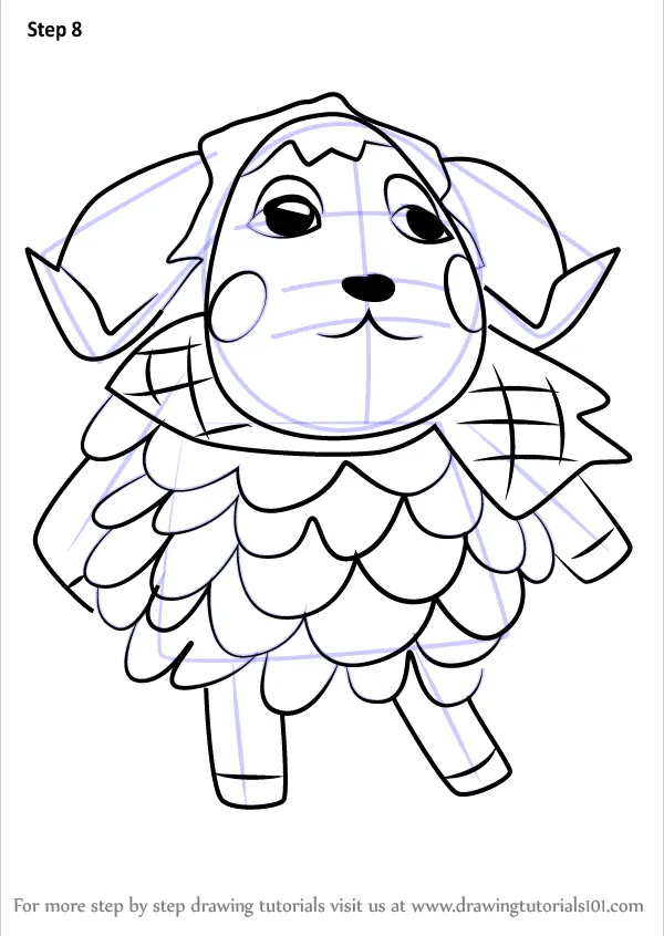 Learn How to Draw Timbra from Animal Crossing (Animal Crossing) Step by