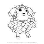 How to Draw Timbra from Animal Crossing