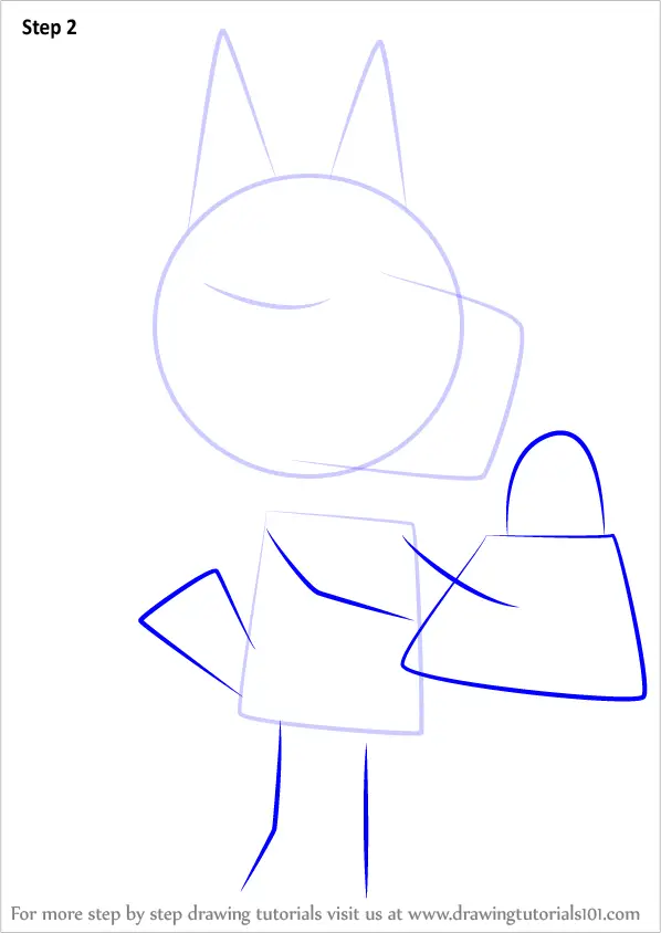 Step by Step How to Draw Vivian from Animal Crossing ...