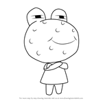 How to Draw Wart Jr. from Animal Crossing