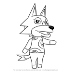 How to Draw Wolfgang from Animal Crossing