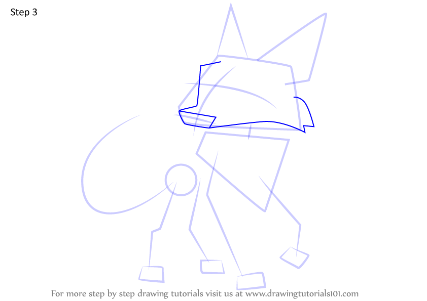 Learn How to Draw Autumn Coyote from Animal Jam (Animal Jam) Step by ...