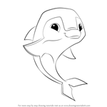 How to Draw Dolphin from Animal Jam