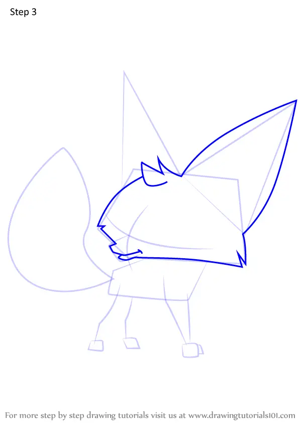 Learn How to Draw Fennec Fox from Animal Jam (Animal Jam) Step by Step ...