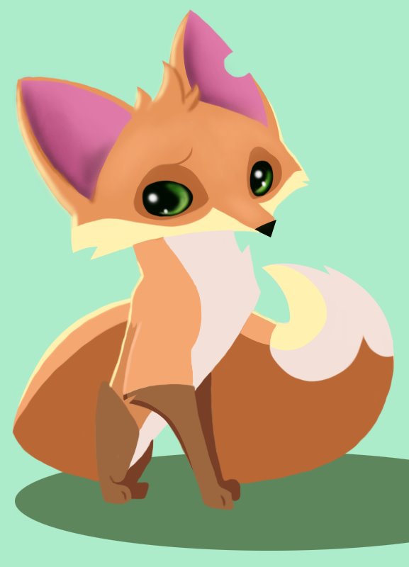 Learn How to Draw Fox from Animal Jam (Animal Jam) Step by Step