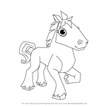 How to Draw Horse from Animal Jam