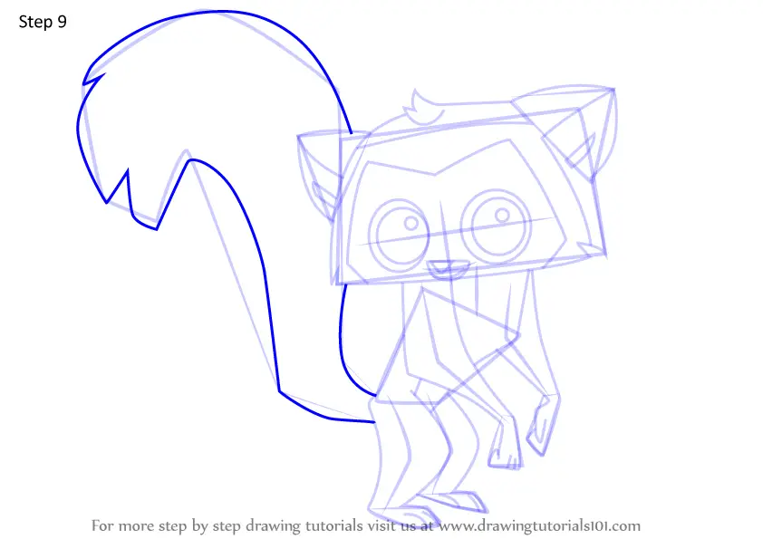 Learn How to Draw Lemur from Animal Jam (Animal Jam) Step by Step ...