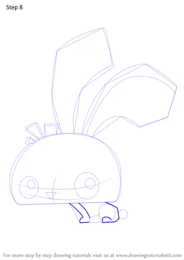 Learn How to Draw Pet Bunny from Animal Jam (Animal Jam) Step by Step