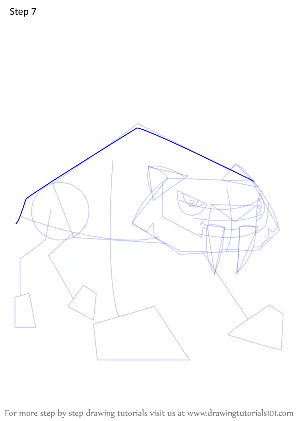 Learn How To Draw Sabertooth From Animal Jam (animal Jam) Step By Step 