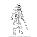 How to Draw Shay Patrick Cormac from Assassin's Creed